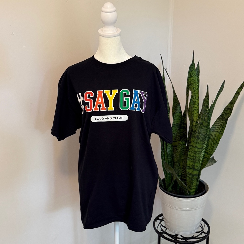 Rue21 | Pride Themed Black Tee with Rainbow Graphic